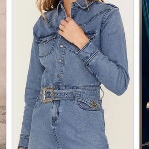 Idyllwind Blue Denim Mini Dress
